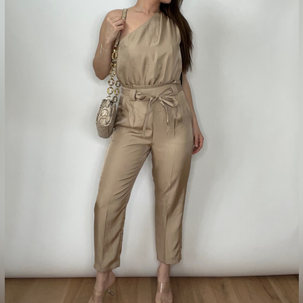 One shoulder jumpsuit